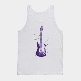 S-Style Electric Guitar Universe Texture Tank Top